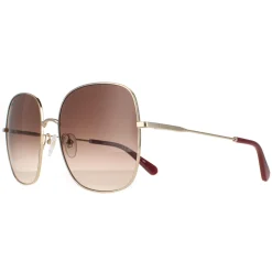 Salvatore Ferragamo Square^Sunglasses SF300S 703 Gold Brown Gradient