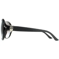 Salvatore Ferragamo Oval^Sunglasses SF770SA 001 Black Grey Gradient
