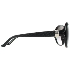 Salvatore Ferragamo Oval^Sunglasses SF770SA 001 Black Grey Gradient