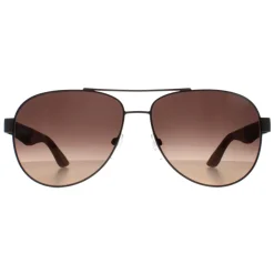 Salvatore Ferragamo Aviator^Sunglasses SF275S 071 Matte Dark Ruthenium Grey Br