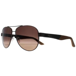 Salvatore Ferragamo Aviator^Sunglasses SF275S 071 Matte Dark Ruthenium Grey Br