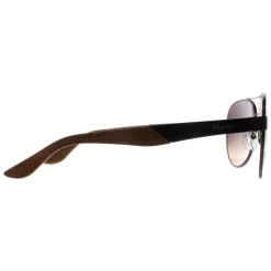 Salvatore Ferragamo Aviator^Sunglasses SF275S 071 Matte Dark Ruthenium Grey Br