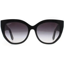 Salvatore Ferragamo Cat-Eye^Sunglasses SF1061S 001 Black Grey Gradient