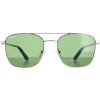 Salvatore Ferragamo Aviator^Sunglasses SF158S 717 Golld Green