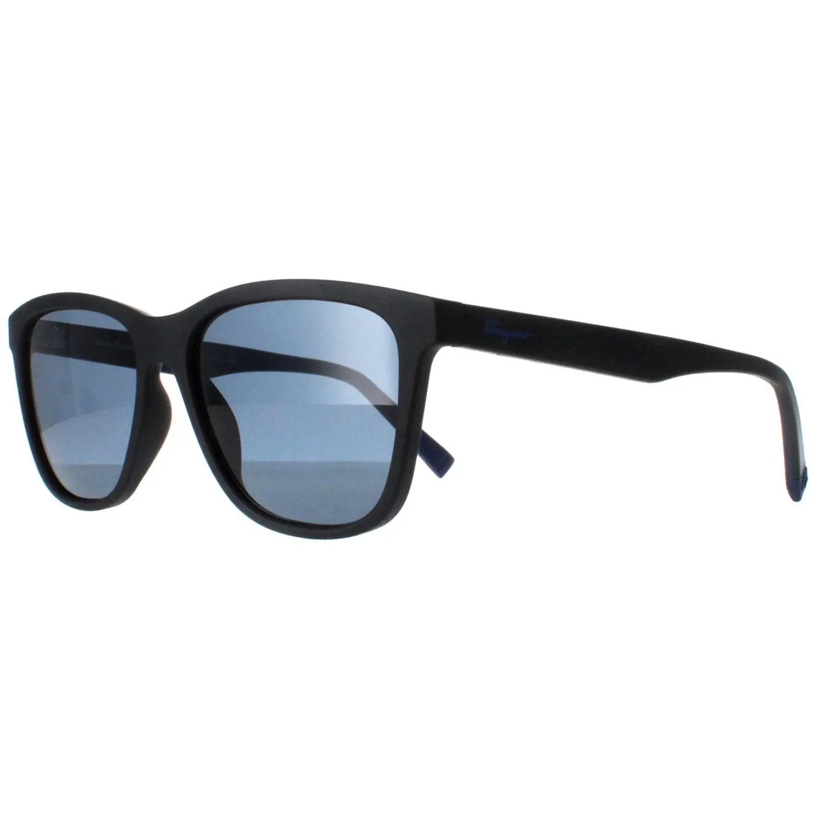 Salvatore Ferragamo Rectangle^Sunglasses SF998S 002 Matte Black Blue
