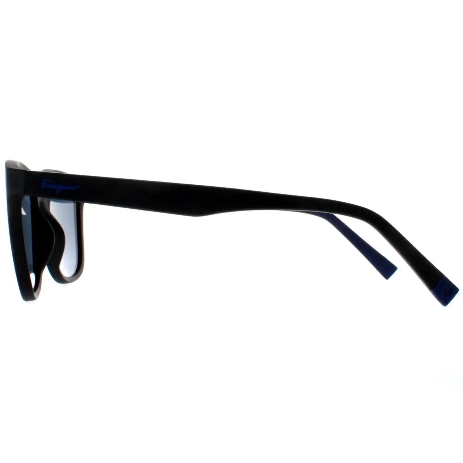 Salvatore Ferragamo Rectangle^Sunglasses SF998S 002 Matte Black Blue