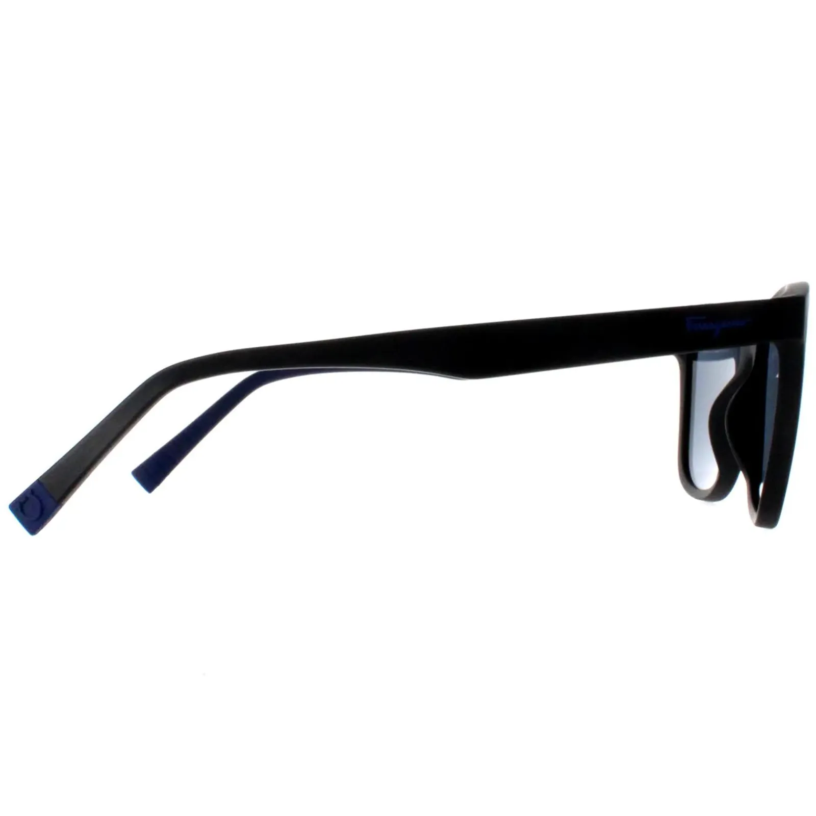Salvatore Ferragamo Rectangle^Sunglasses SF998S 002 Matte Black Blue