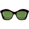 Salvatore Ferragamo Square^Sunglasses SF941S 227 Havana Vintage Violet Green