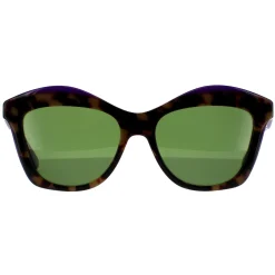 Salvatore Ferragamo Square^Sunglasses SF941S 227 Havana Vintage Violet Green