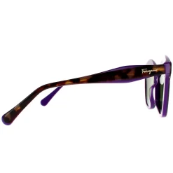 Salvatore Ferragamo Square^Sunglasses SF941S 227 Havana Vintage Violet Green