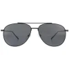 Salvatore Ferragamo Aviator|Aviator^Sunglasses SF201S 002 Matte Black Grey