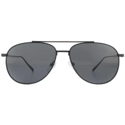 Salvatore Ferragamo Aviator|Aviator^Sunglasses SF201S 002 Matte Black Grey