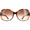 Salvatore Ferragamo Oval^Sunglasses SF770SA 214 Tortoise Brown Gradient