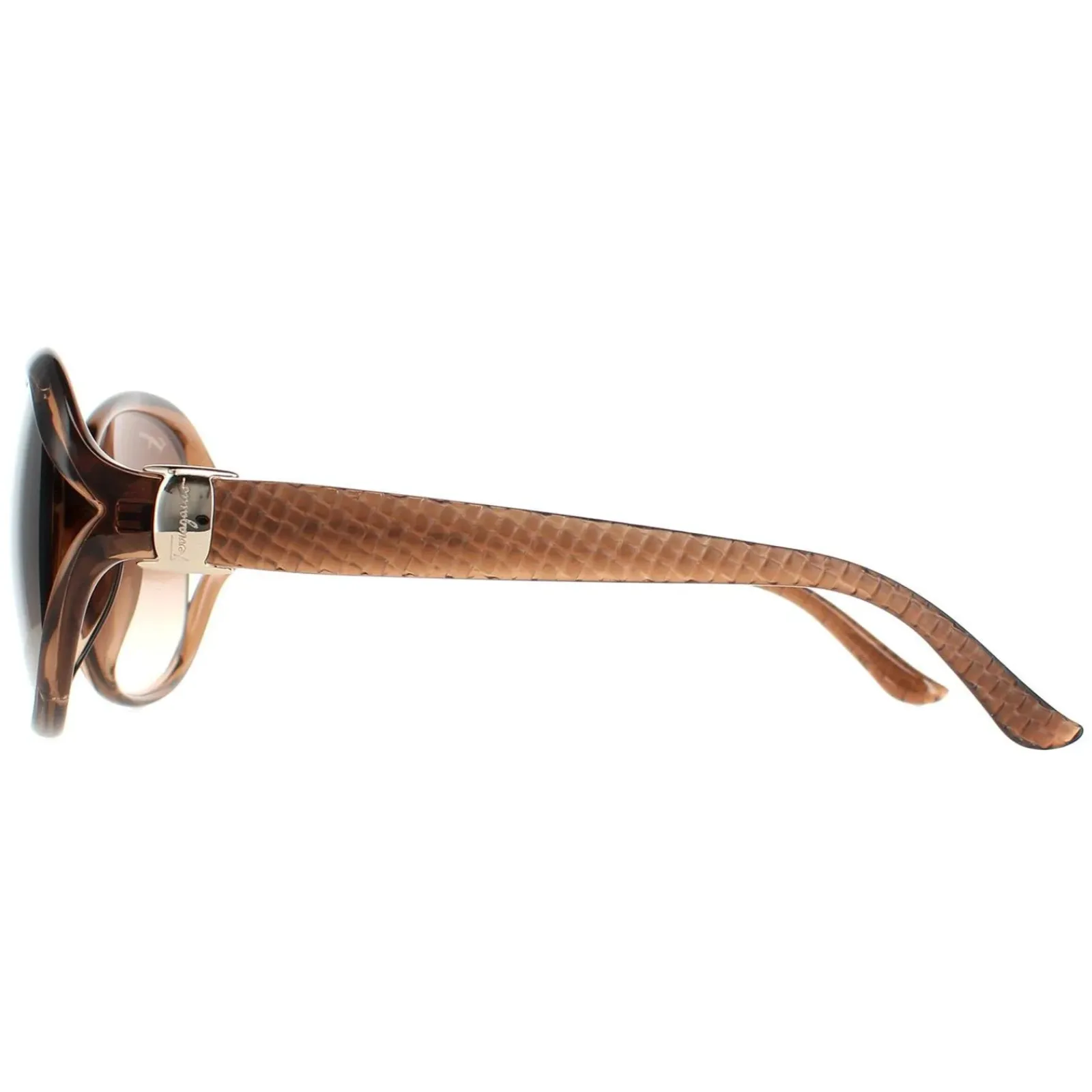 Salvatore Ferragamo Oval^Sunglasses SF770SA 213 Light Brown Brown Gradient