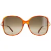 Salvatore Ferragamo Square^Sunglasses SF990SR 214 Tortoise Grey Gradient
