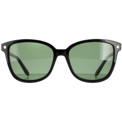 Salvatore Ferragamo Square^Sunglasses SF815S 001 Black Green