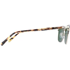 Salvatore Ferragamo Square^Sunglasses SF180S 017 Black With Shiny Gold Tortoi