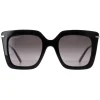Salvatore Ferragamo Square^Sunglasses SF1041S 001 Black Smoke Gradient