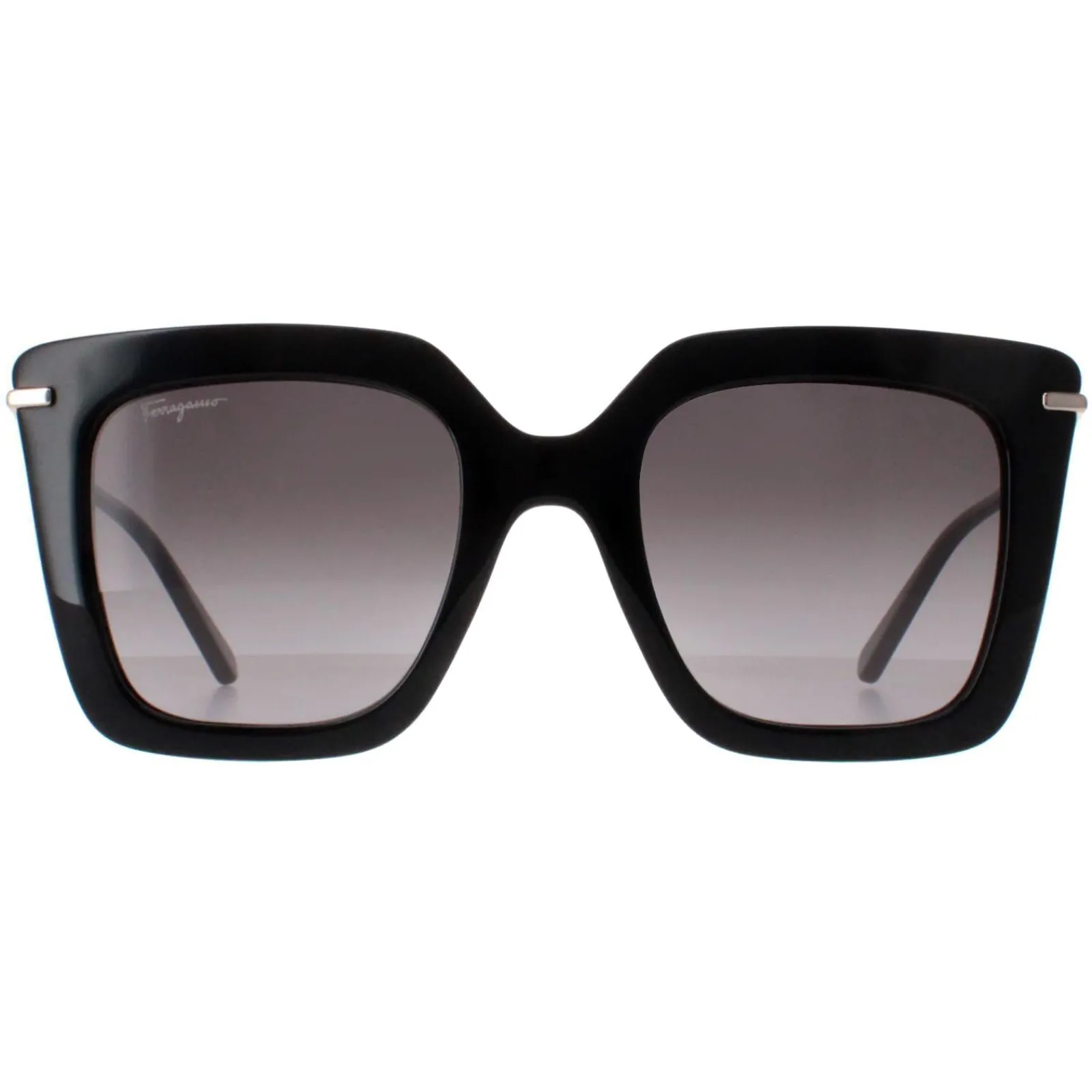 Salvatore Ferragamo Square^Sunglasses SF1041S 001 Black Smoke Gradient