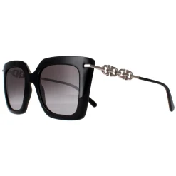 Salvatore Ferragamo Square^Sunglasses SF1041S 001 Black Smoke Gradient
