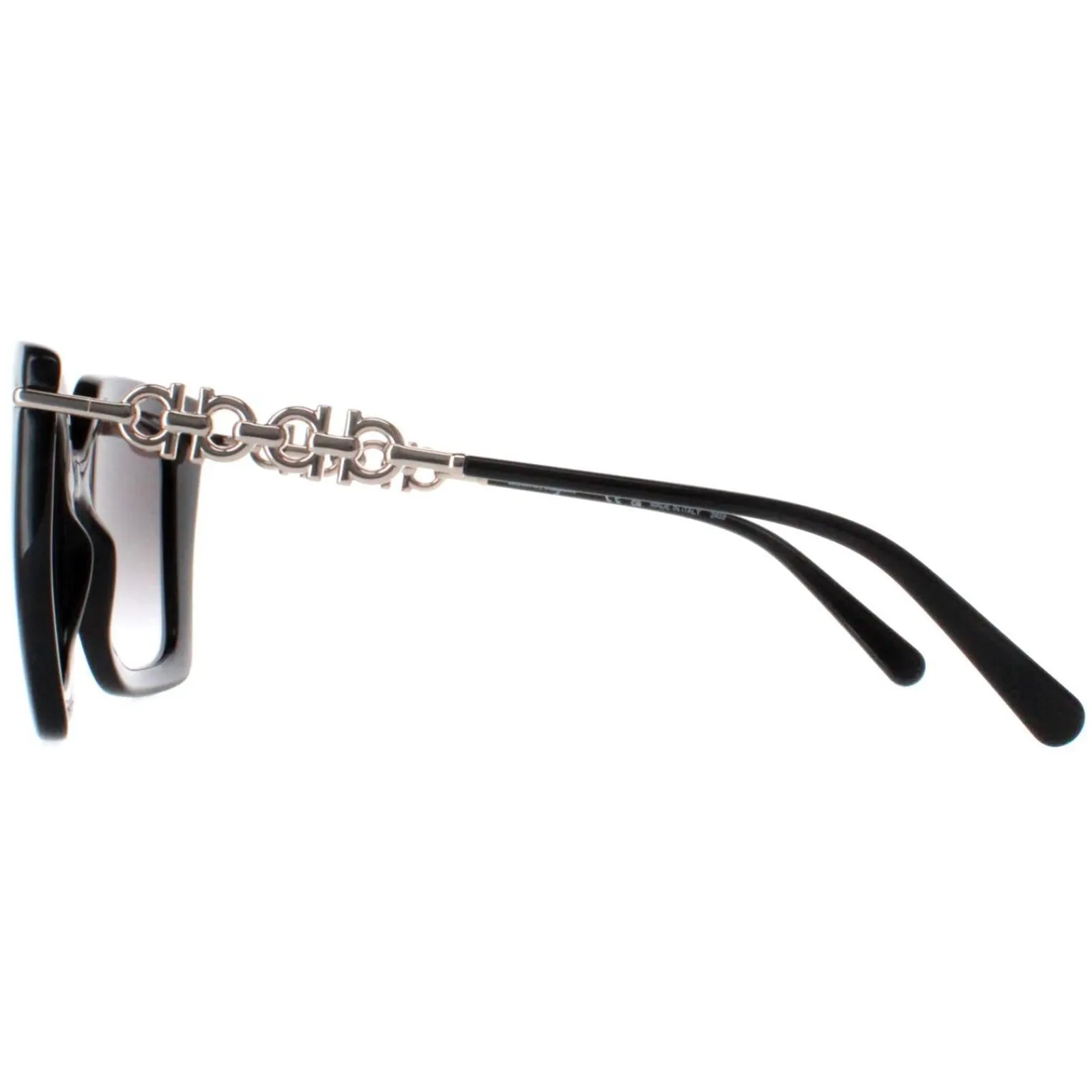 Salvatore Ferragamo Square^Sunglasses SF1041S 001 Black Smoke Gradient