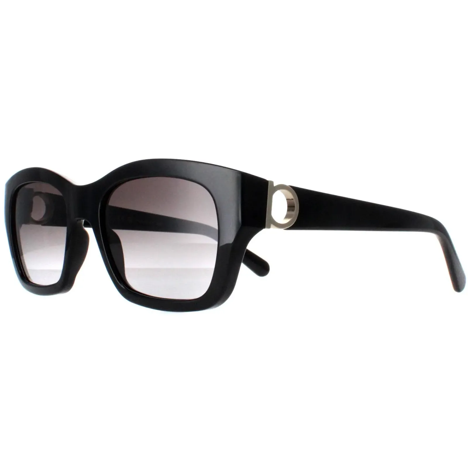 Salvatore Ferragamo Rectangle^Sunglasses SF1012S 001 Black Grey Gradient