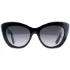 Salvatore Ferragamo Cat-Eye^Sunglasses SF1022S 001 Black Grey Gradient