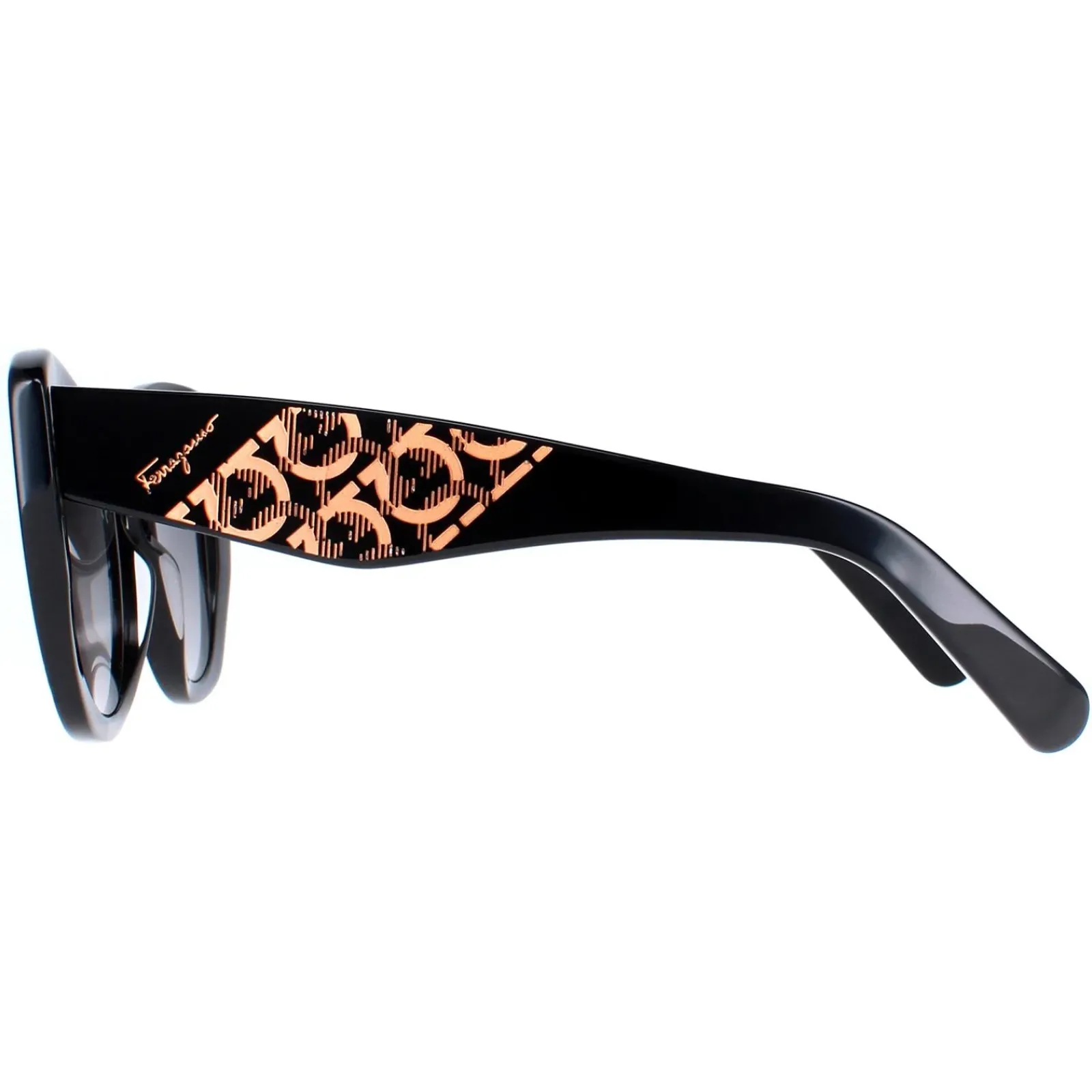 Salvatore Ferragamo Cat-Eye^Sunglasses SF1022S 001 Black Grey Gradient