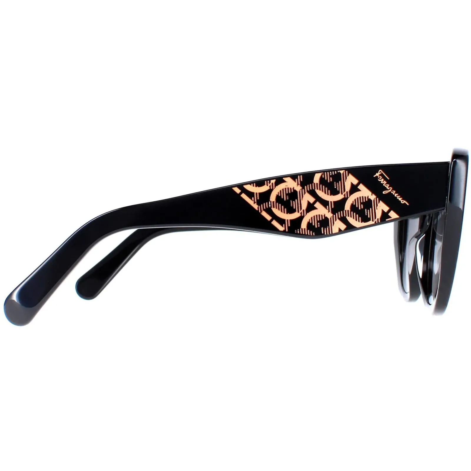 Salvatore Ferragamo Cat-Eye^Sunglasses SF1022S 001 Black Grey Gradient