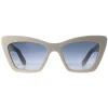 Salvatore Ferragamo Cat-Eye^Sunglasses SF1081SE 103 Ivory Blue Gradient