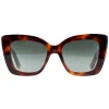 Salvatore Ferragamo Butterfly^Sunglasses SF1023S 214 Tortoise Grey Gradient