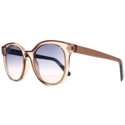 Salvatore Ferragamo Oval^Sunglasses SF833S 290 Crystal Nude Beige Light Gre
