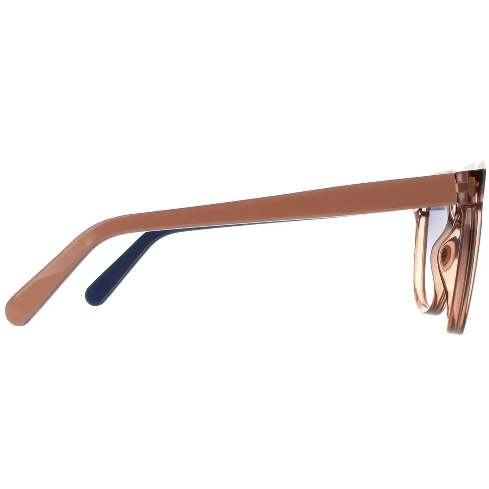 Salvatore Ferragamo Oval^Sunglasses SF833S 290 Crystal Nude Beige Light Gre