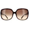Salvatore Ferragamo Rectangle^Sunglasses SF739SA 210 Brown Brown Gradient