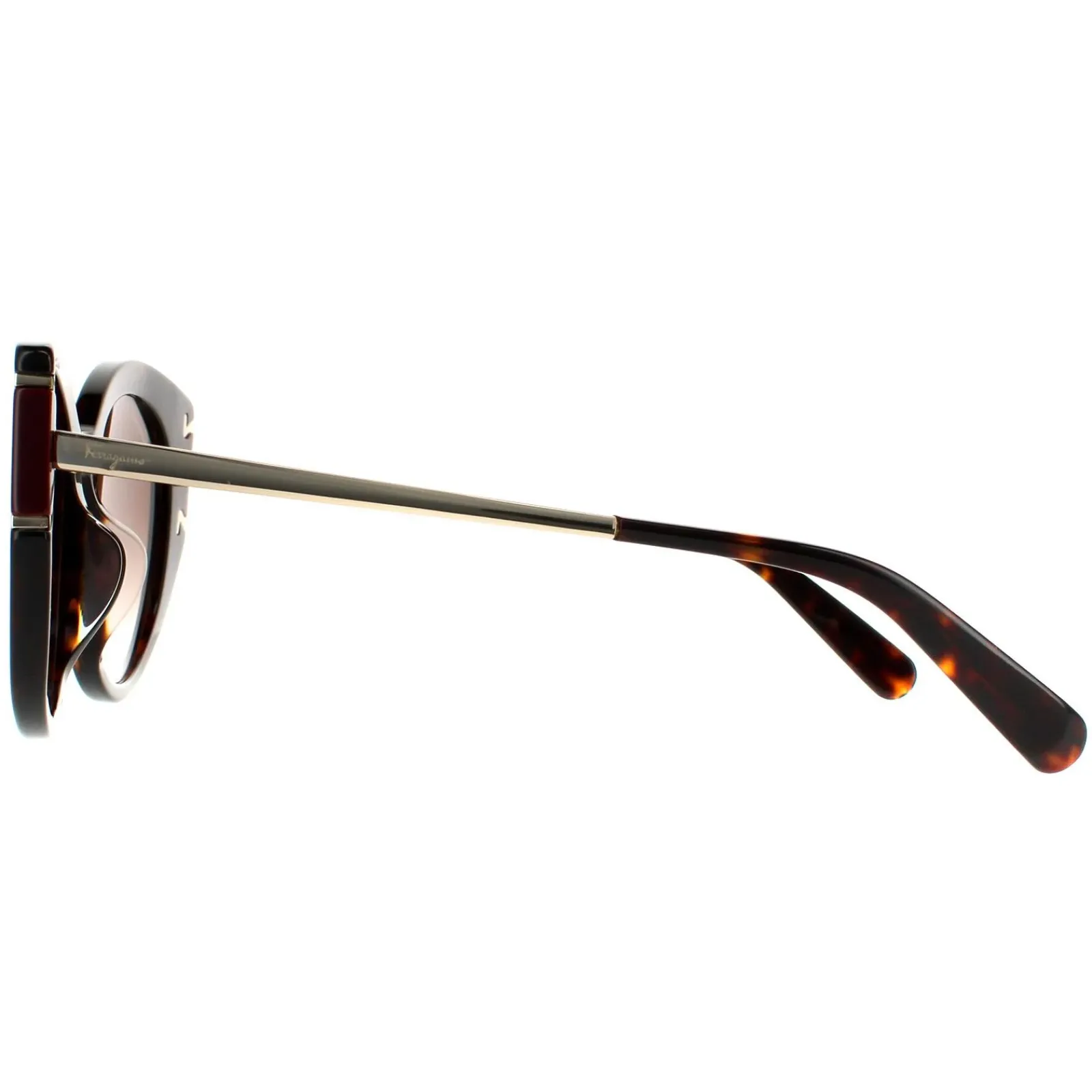 Salvatore Ferragamo Cat-Eye^Sunglasses SF840SA 214 Tortoise Brown Gradient