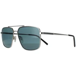 Serengeti Polarised|Aviator^Sunglasses Aitkin SS554003 Shiny Silver Saturn Petrol Blue P