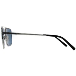 Serengeti Polarised|Aviator^Sunglasses Aitkin SS554003 Shiny Silver Saturn Petrol Blue P