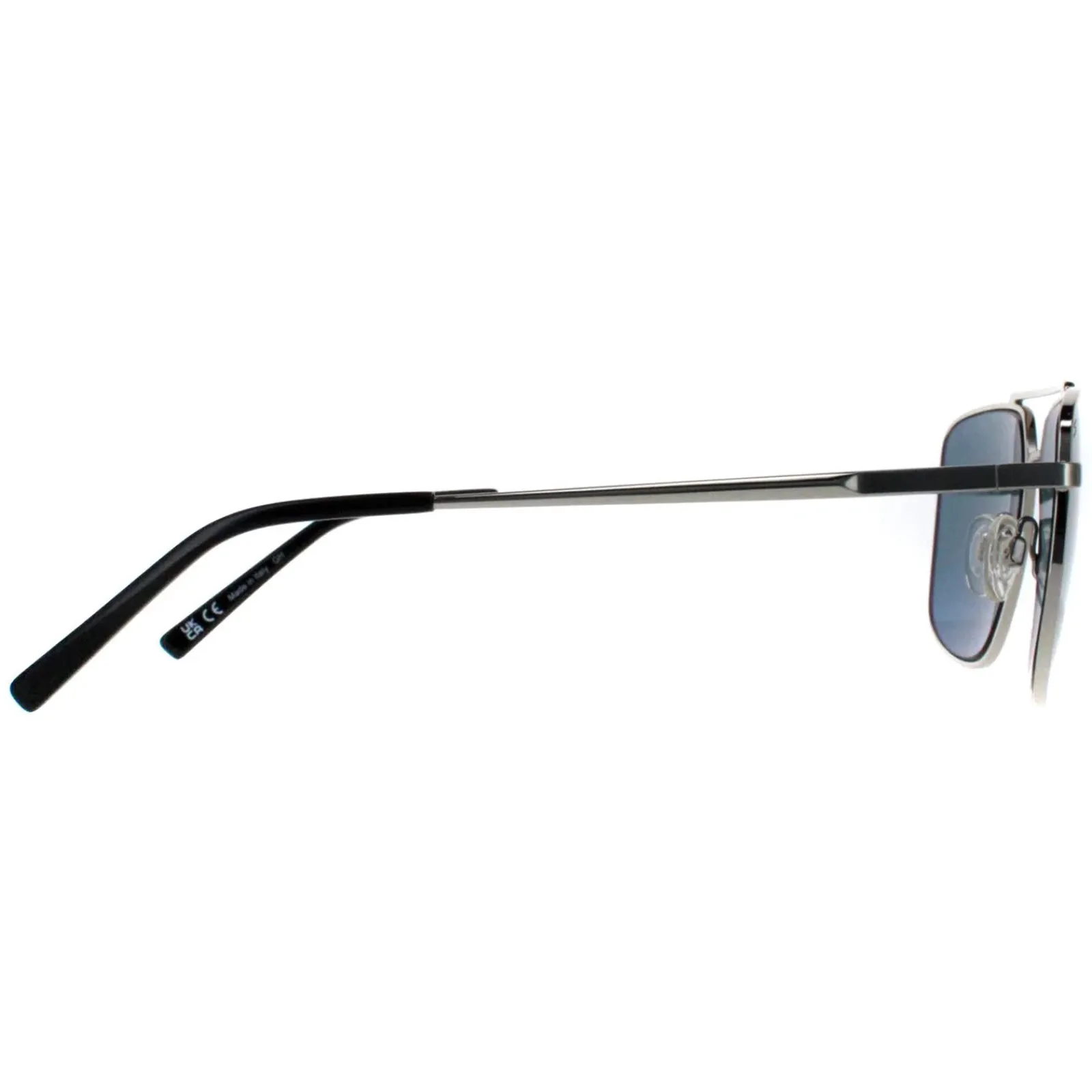 Serengeti Polarised|Aviator^Sunglasses Aitkin SS554003 Shiny Silver Saturn Petrol Blue P