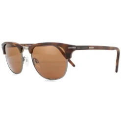 Serengeti Round^Sunglasses Alray 8946 Matte Brown Mineral Polarized Drivers