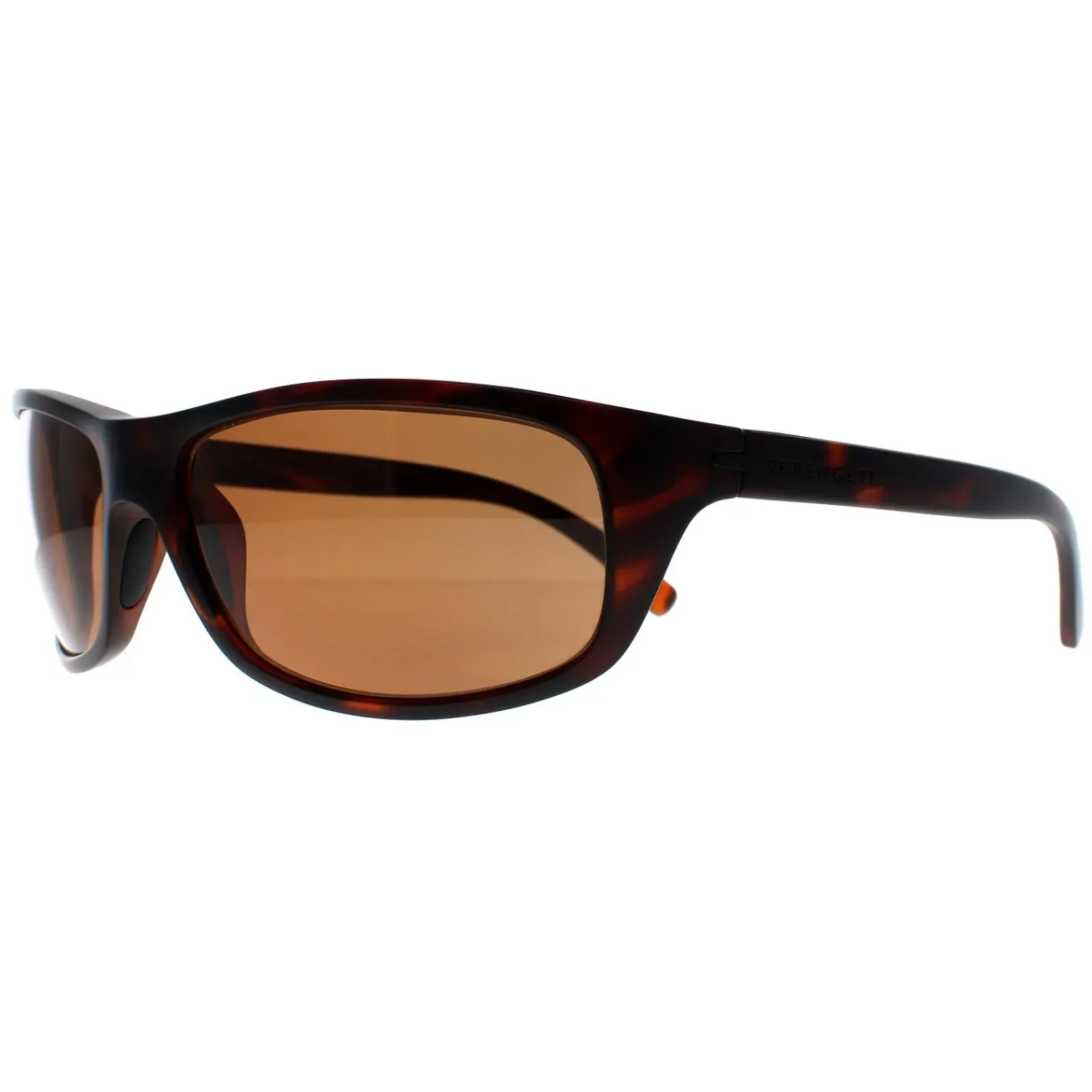 Serengeti Wrap^Sunglasses Bormio 8166 Matte Dark Tortoise PhD 2.0 Polarized