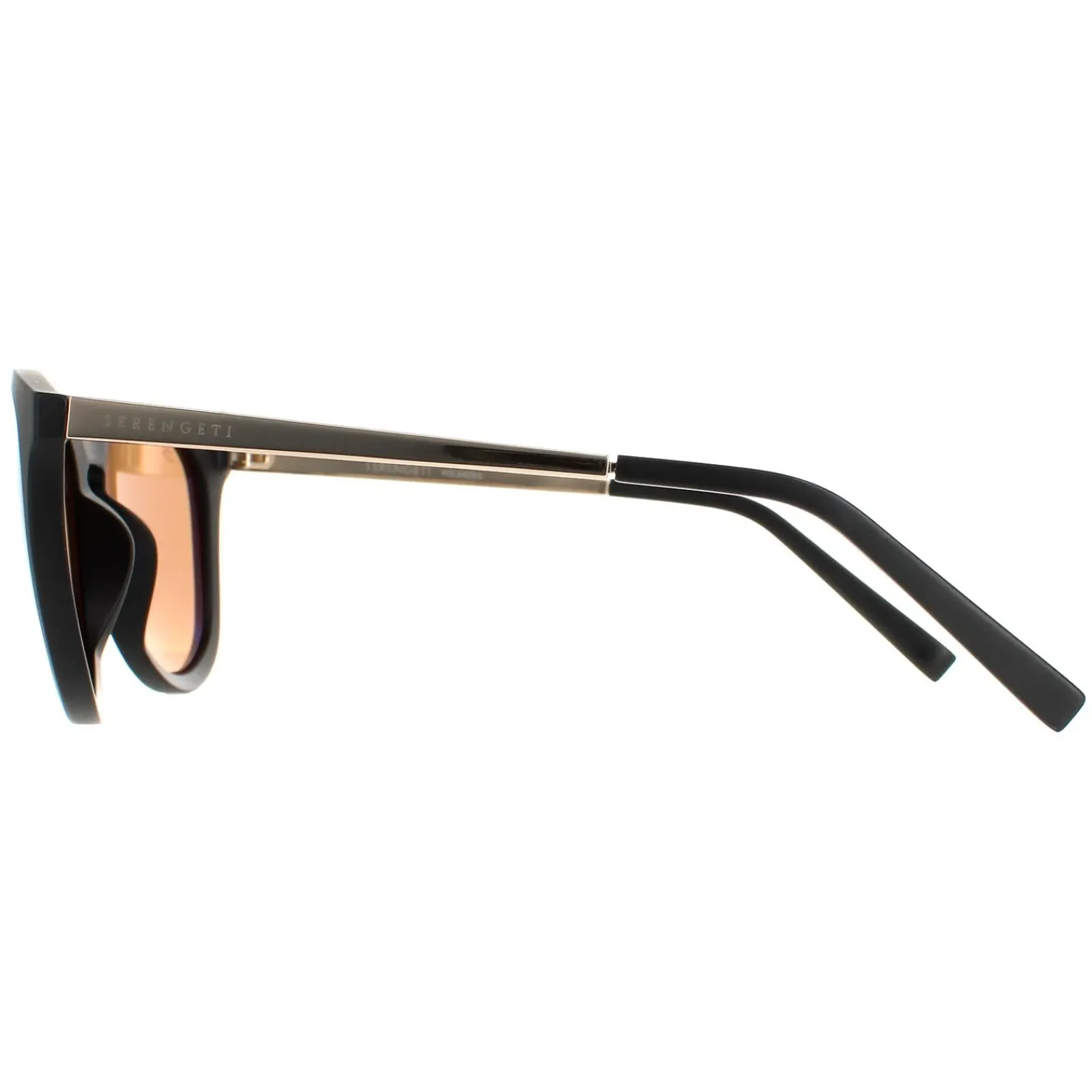 Serengeti Round^Sunglasses Brawley SS556002 Matte Black Saturn Polarized Dri