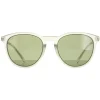 Serengeti Round^Sunglasses Brawley SS556004 Crystal Green Saturn Polarized G