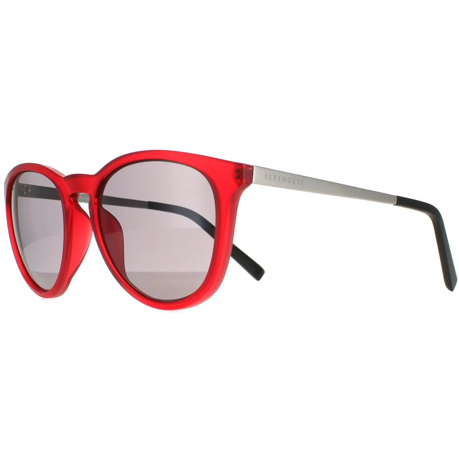 Serengeti Round^Sunglasses Brawley SS556003 Matte Crystal Pink Saturn Polari