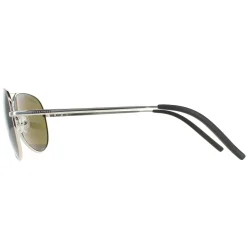 Serengeti Aviator|Aviator^Sunglasses Carrara Small SS016001 Shiny Silver Polarized Gre