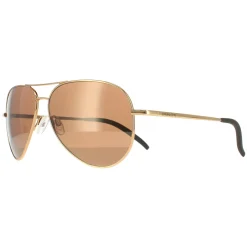Serengeti Polarised|Aviator^Sunglasses Carrara 8546 Shiny Gold Gold Drivers Mineral Pola