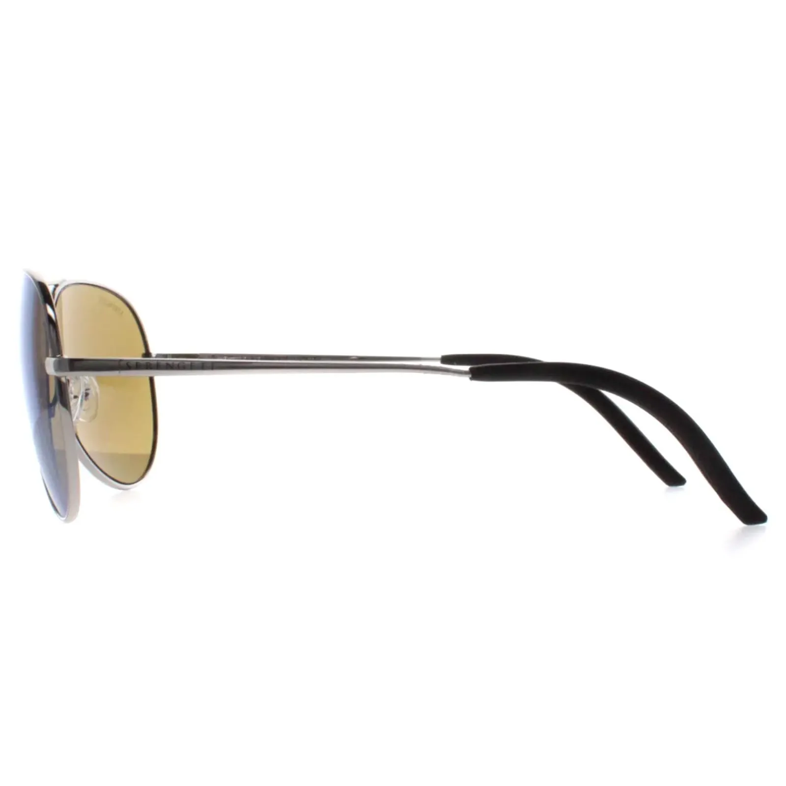 Serengeti Aviator^Sunglasses Carrara 8553 Silver Green Gradient Polarised
