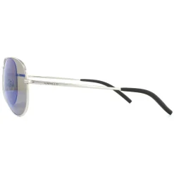 Serengeti Aviator|Aviator^Sunglasses Carrara 8547 Shiny Silver Mineral Polarized 555nm