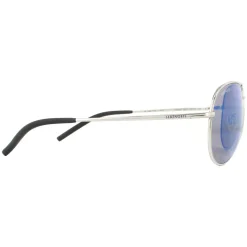 Serengeti Aviator|Aviator^Sunglasses Carrara 8547 Shiny Silver Mineral Polarized 555nm