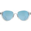 Serengeti Round^Sunglasses Danby SS527003 Shiny Crystal Mineral Polarized 55