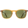 Serengeti Round^Sunglasses Delio 8855 Shiny Honey Mineral Polarized 555nm Gr
